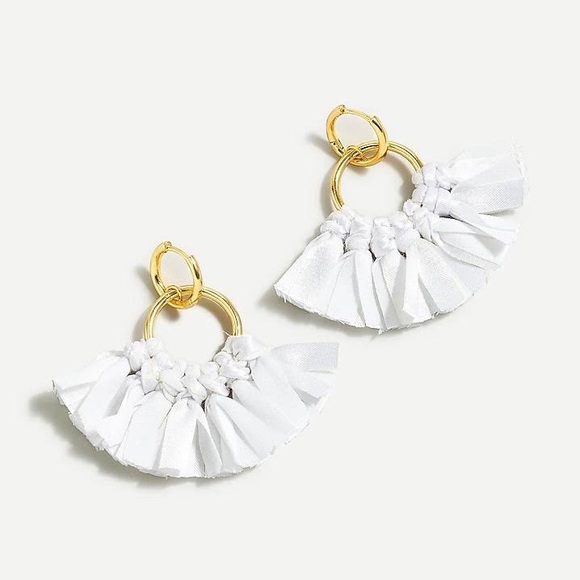 J. Crew Jewelry - J. Crew Fabric Fan Earrings